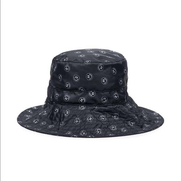 Ganni | Recycled Smiley Face Logo Print Bucket Hat - Picture 12 of 16